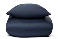 Bambus sengetøj 240x220 cm - Mørkeblåt sengetøj - King size betræk i 100% Bambus - Nature By Borg