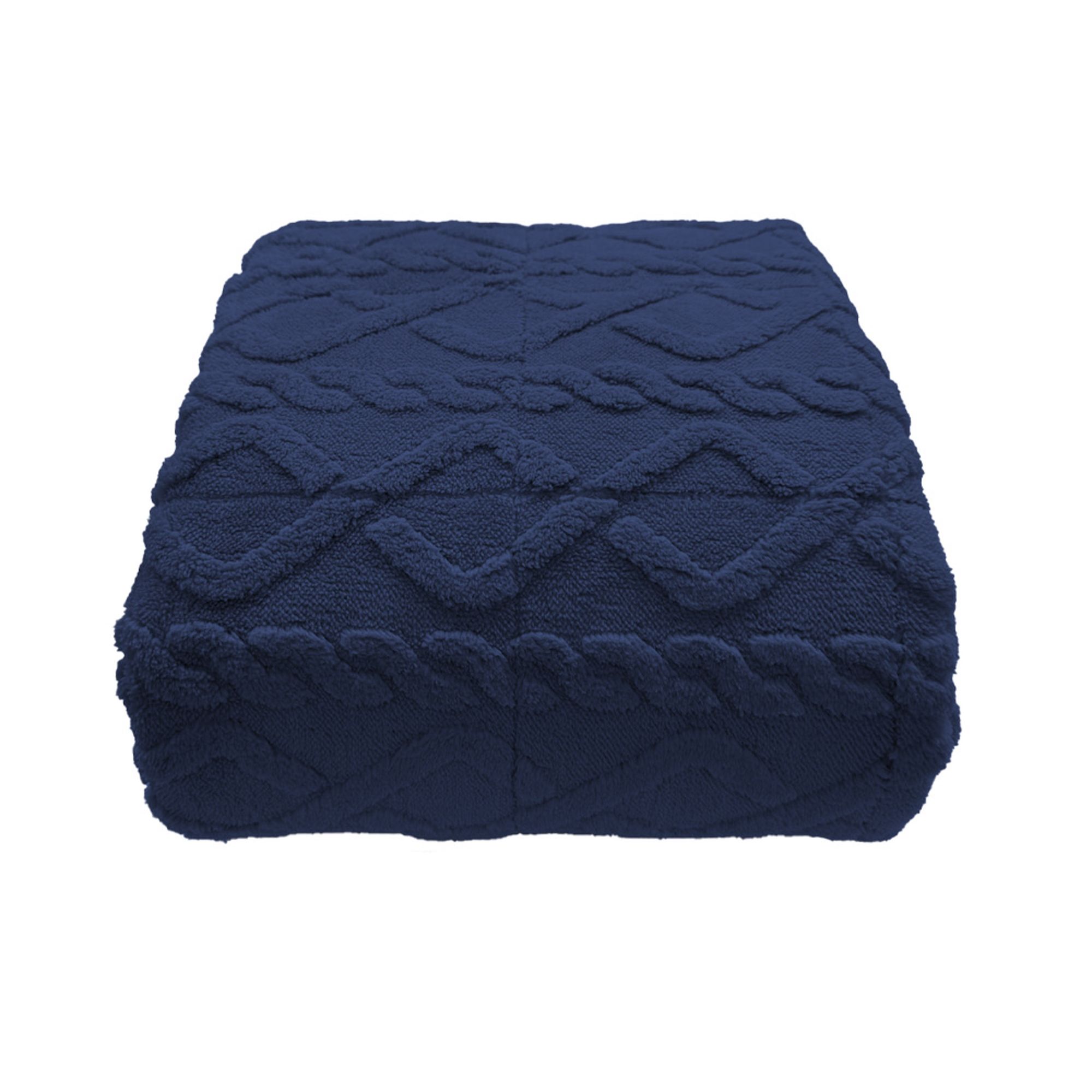 Vægttæppe - 130x170 cm - 3 kg - Blødt og vamset - Mørkeblåt tyngdetæppe fra Nordstrand Home billede