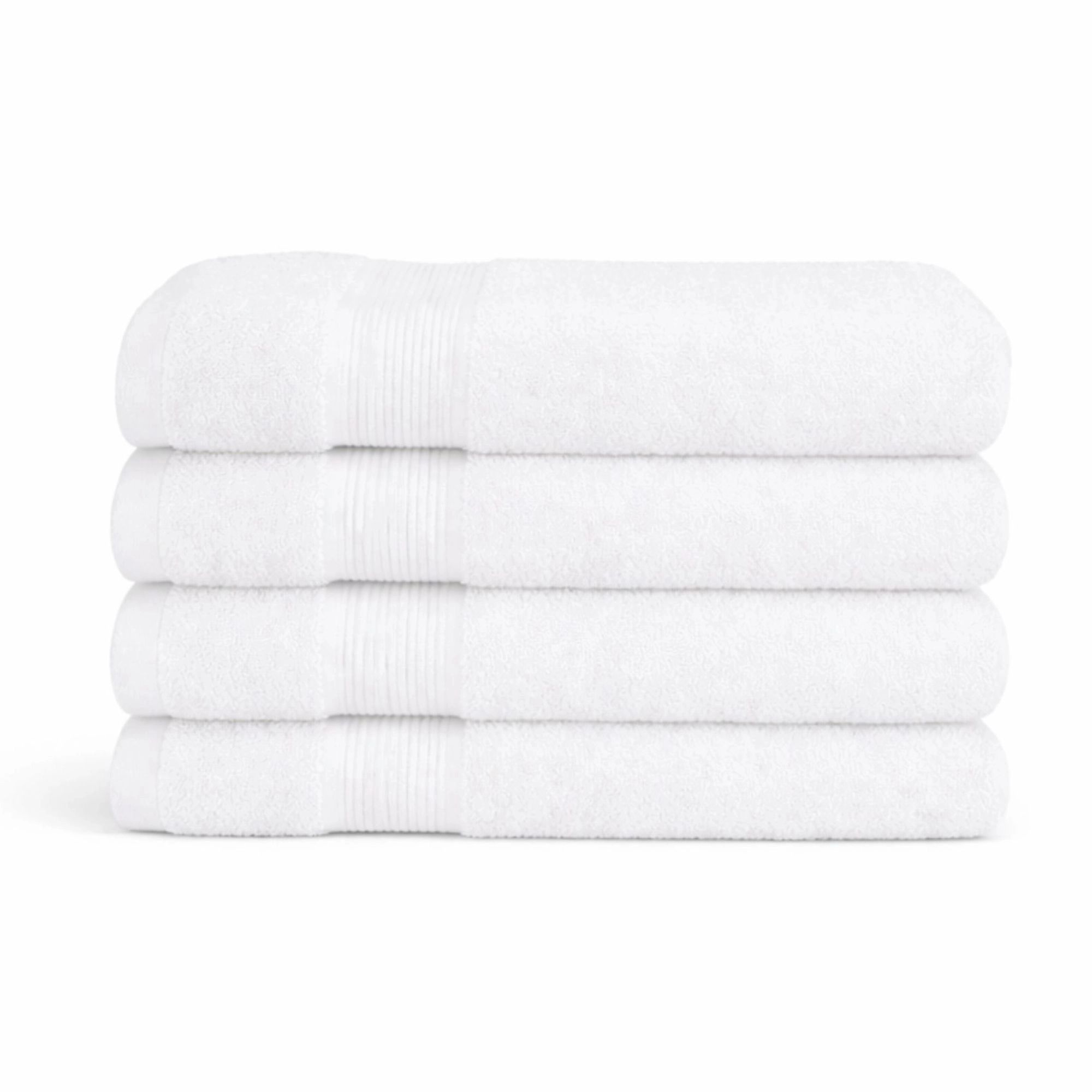Bambus håndklæde - Badelagen 100x150 cm - Bambus/bomuldsfrotté - Hvid