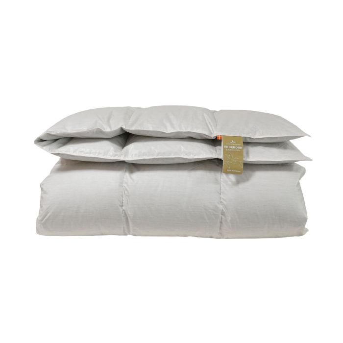 Edderdunsdyne 140x220 cm - Varm helårsdyne med 100% edderdun og kashmir vår - Eksklusiv Dansk produceret dyne