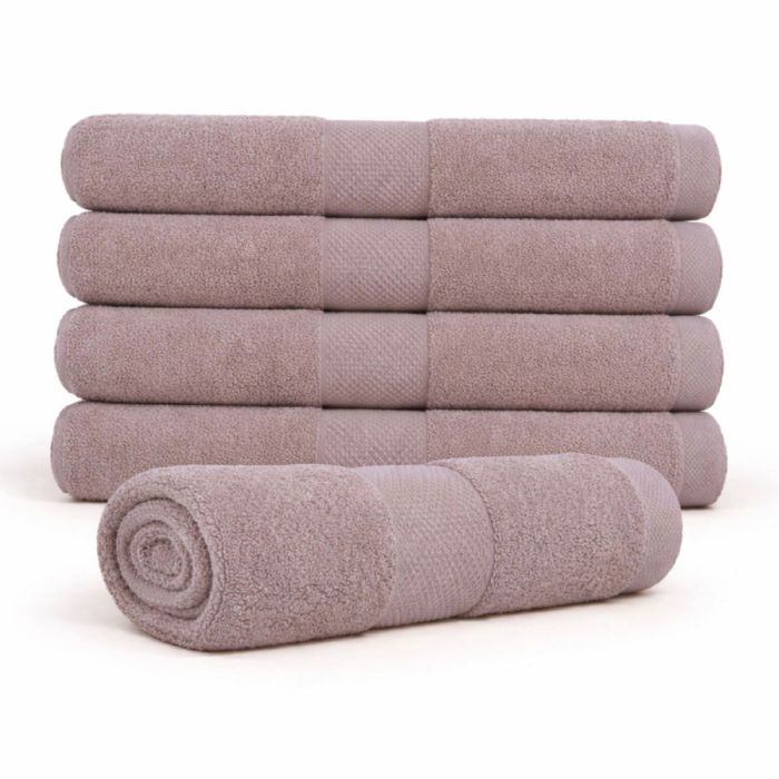 Bomulds håndklæde - 100% bomuld - Badehåndklæde 70x140 cm - Diamant - Sand