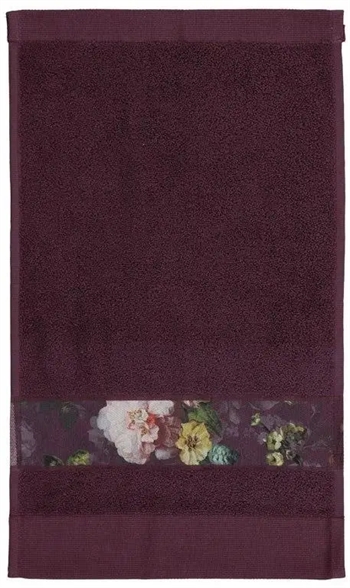 Billede af Essenza Fleur - Badehåndklæder - 70x140 cm - Lilla - 100% bomuld - Håndklæder fra Essenza hos Shopdyner.dk