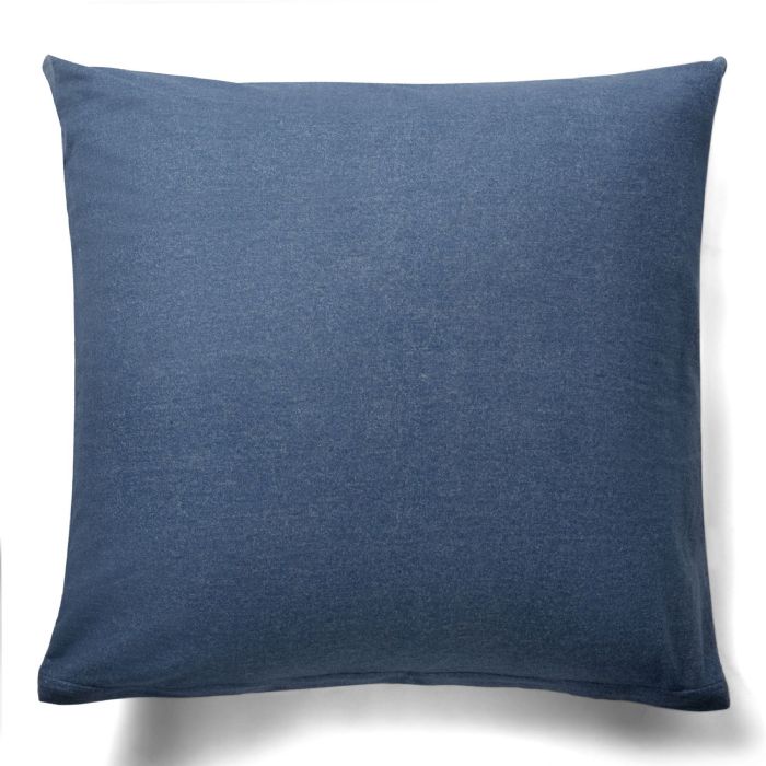 Pudebetræk 60x63 cm - Ensfarvet pudebetræk - Blue Melange - 100% Bomuldsflonel - By Night hovedpudebetræk Pudebetræk 60x63 cm - Ensfarvet pudebetræk - Blue Melange - 100% Bomuldsflonel - By Night hovedpudebetræk