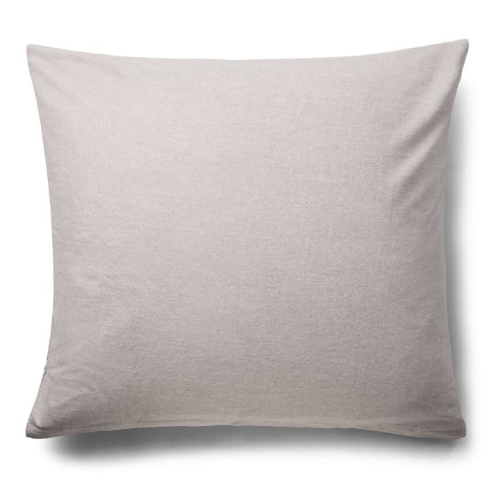 Pudebetræk 60x63 cm - Ensfarvet pudebetræk - Grey Melange - 100% Bomuldsflonel - By Night hovedpudebetræk Pudebetræk 60x63 cm - Ensfarvet pudebetræk - Grey Melange - 100% Bomuldsflonel - By Night hovedpudebetræk