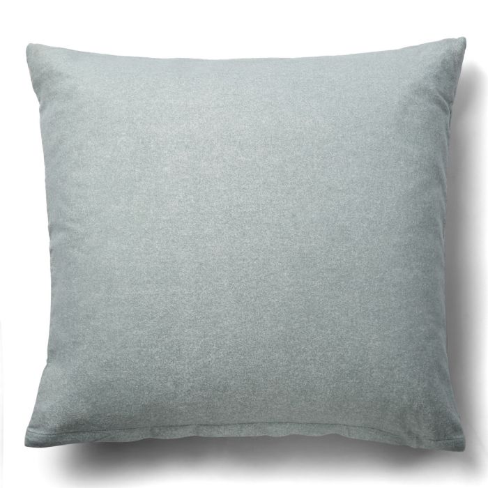 Pudebetræk 60x63 cm - Ensfarvet pudebetræk - Green Melange - 100% Bomuldsflonel - By Night hovedpudebetræk Pudebetræk 60x63 cm - Ensfarvet pudebetræk - Green Melange - 100% Bomuldsflonel - By Night hovedpudebetræk