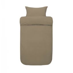 Økologisk sengetøj - 100% stenvasket bomuld - Frøya olivengrøn - Høie of Scandinavia sengelinned