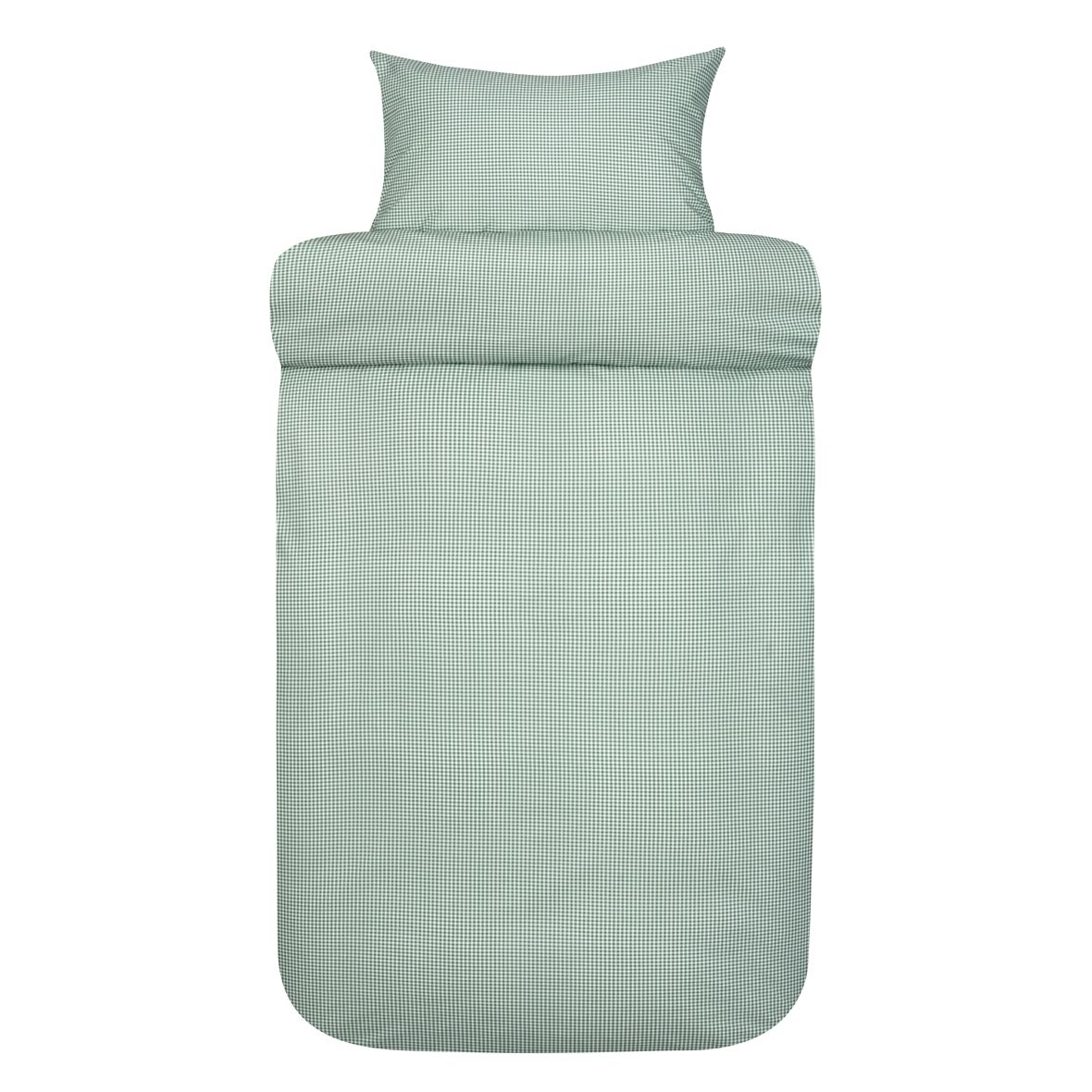 Høie sengetøj - Ekstra fin bomuld - Frans sengesæt med grønne tern Høie of Scandinavia