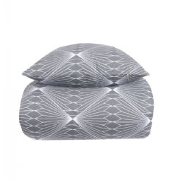 Sengetøj - Diamond grey - Sengelinned i 100% Bomuld - Borg Living sengesæt