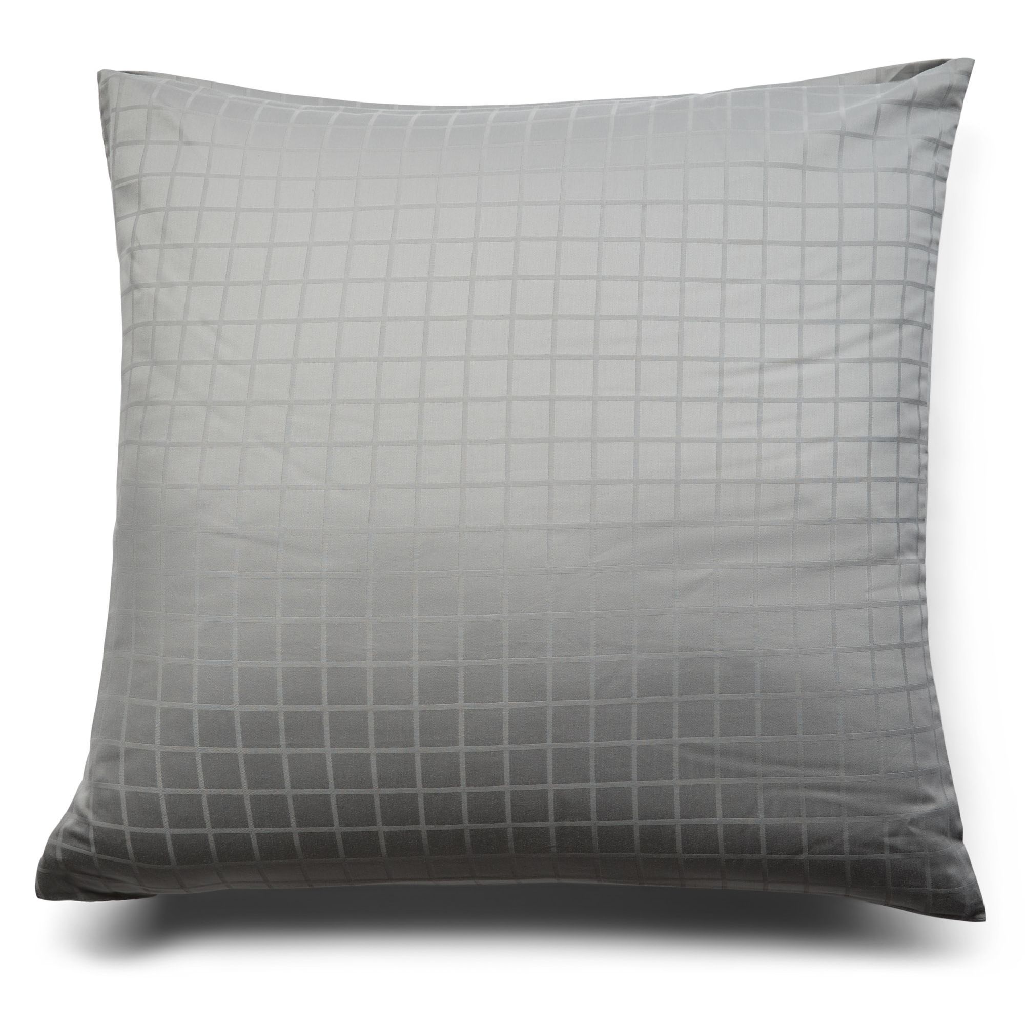 Pudebetræk 60x63 cm - 100% økologisk bomuldssatin - Gråt hovedpudebetræk - GOTS certificeret - By Borg billede