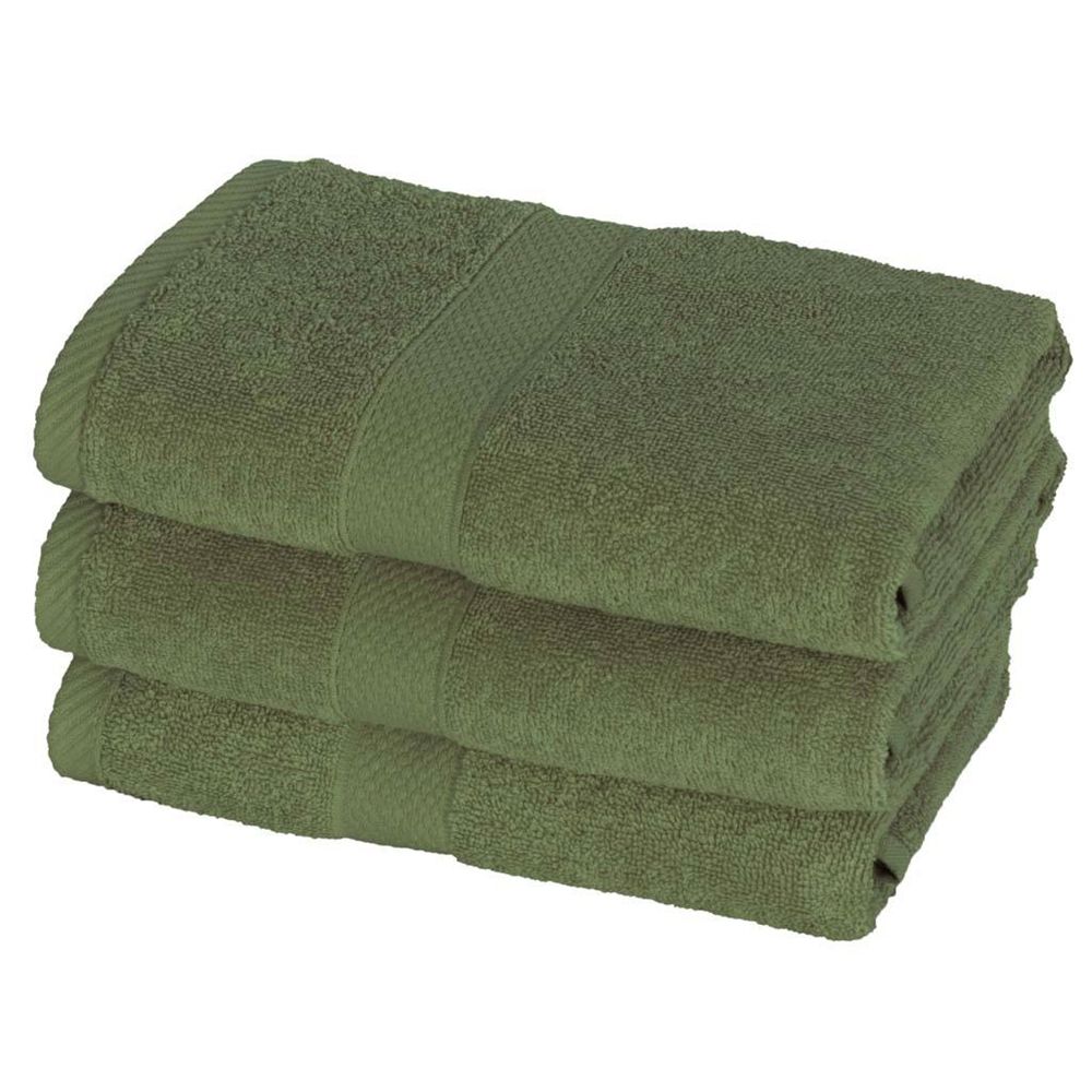 Håndklæde - Diamant grøn - 100% bomuld - Blødt håndklæde fra Egeria