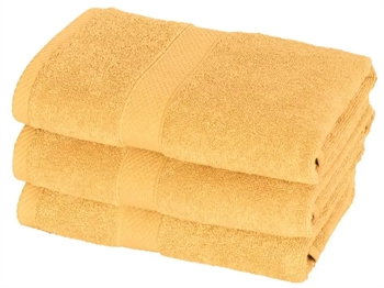 Billede af Håndklæde - gul - 50x100 cm - Diamant - 100% Bomuld - Bløde håndklæder fra Egeria hos Shopdyner.dk