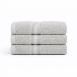 Bomulds håndklæde - 100% bomuld - Magnolia - Lysegrå