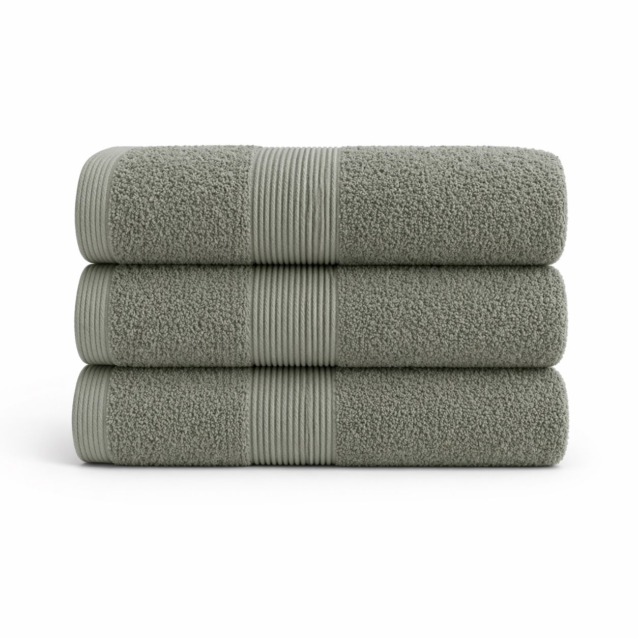 Bomulds håndklæde - 100% bomuld - Magnolia - Støvet grøn