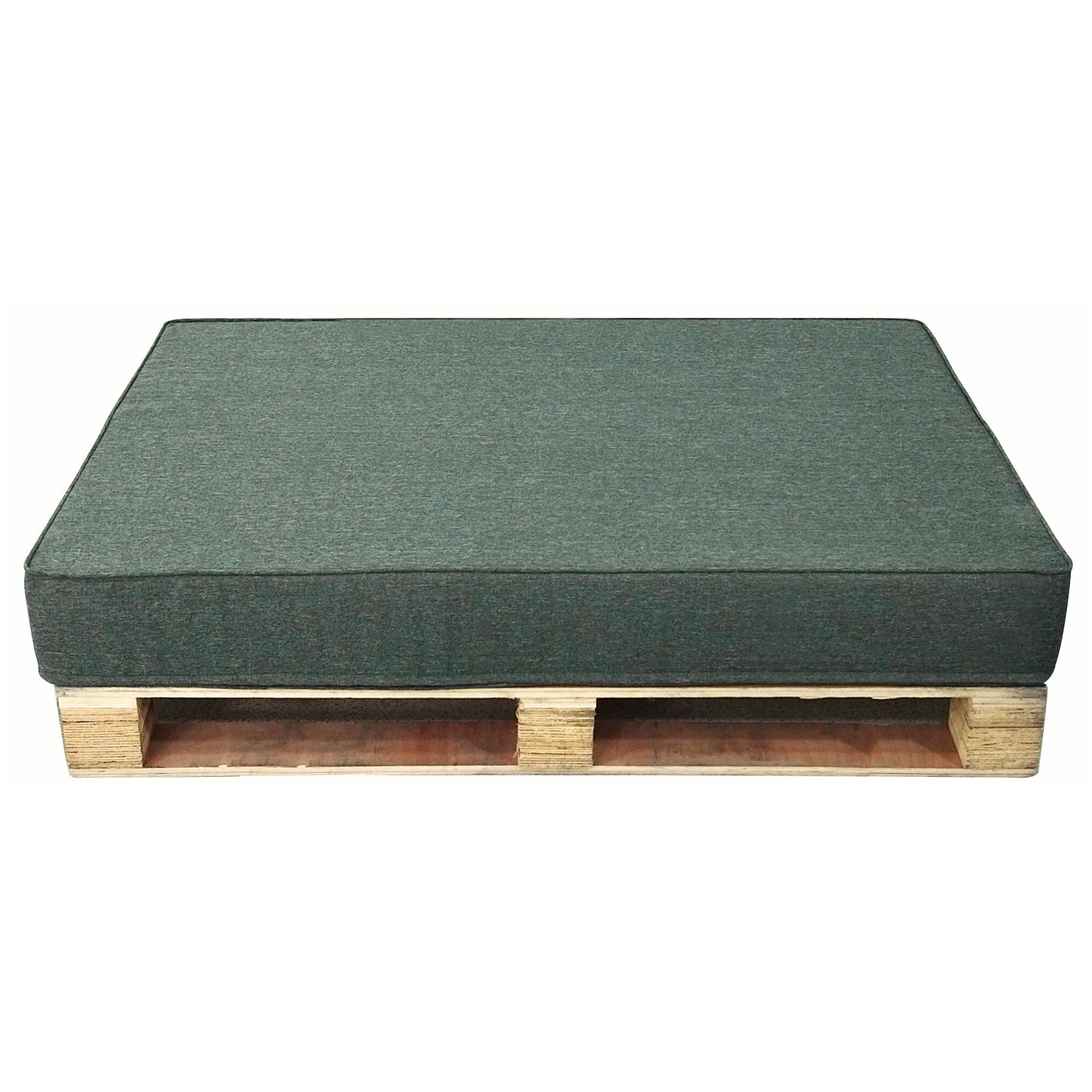 Pallehynde til pallesofa – 120×80 cm – 15 cm tyk siddehynde til palle – Grøn pallehynde – Nordstrand Home pallesofa hynde