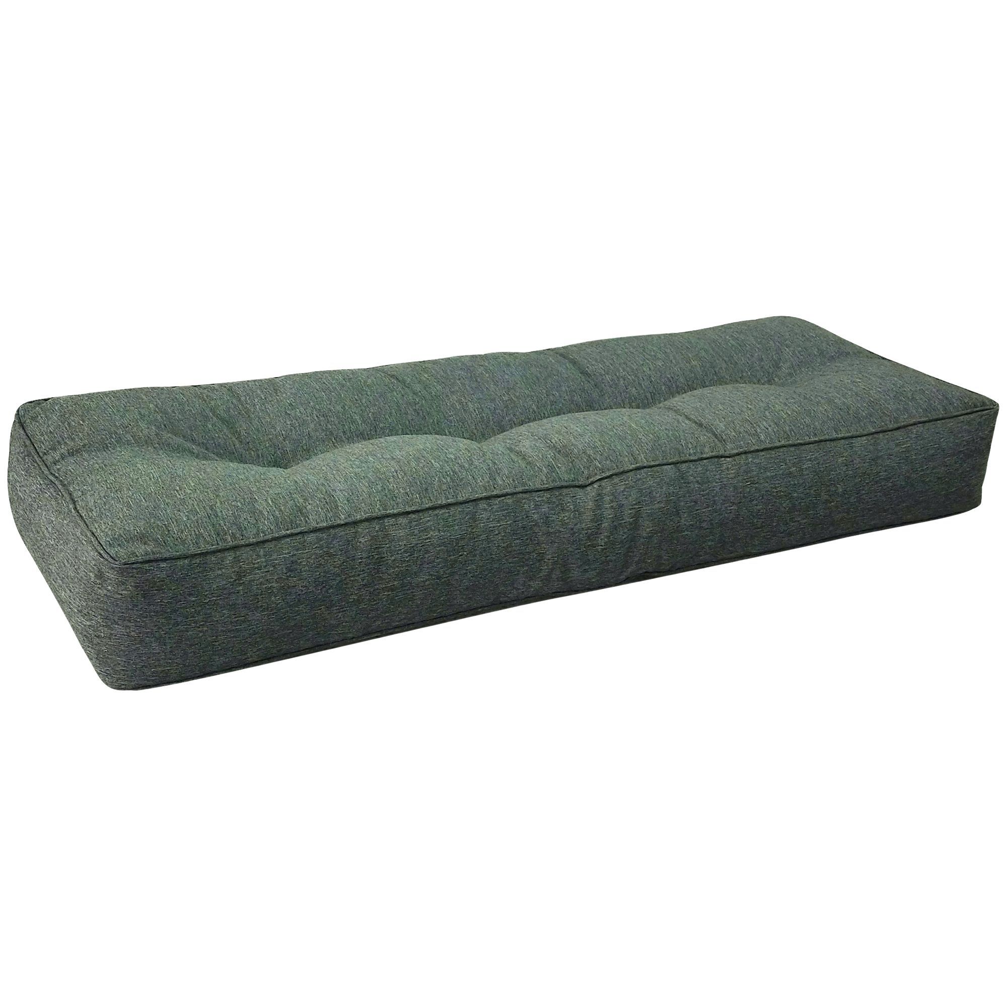 Ryghynde til pallesofa – 120×40 cm – 15 cm tyk ryghynde til palle – Grøn pallehynde – Nordstrand Home pallesofa hynde