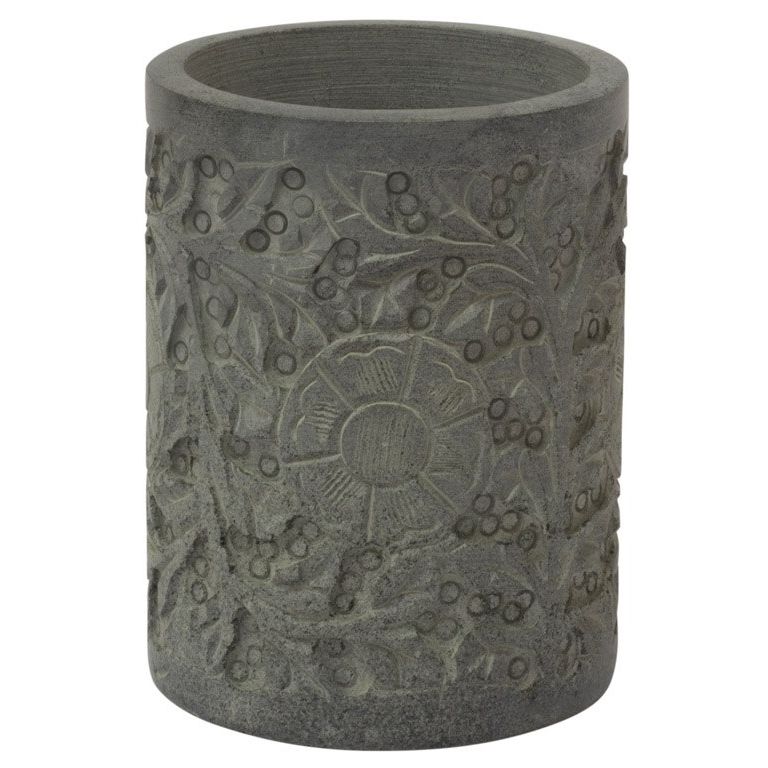 Tandbørstekrus i Sten - Borås Cotton - Hamam - 11 x 8cm billede