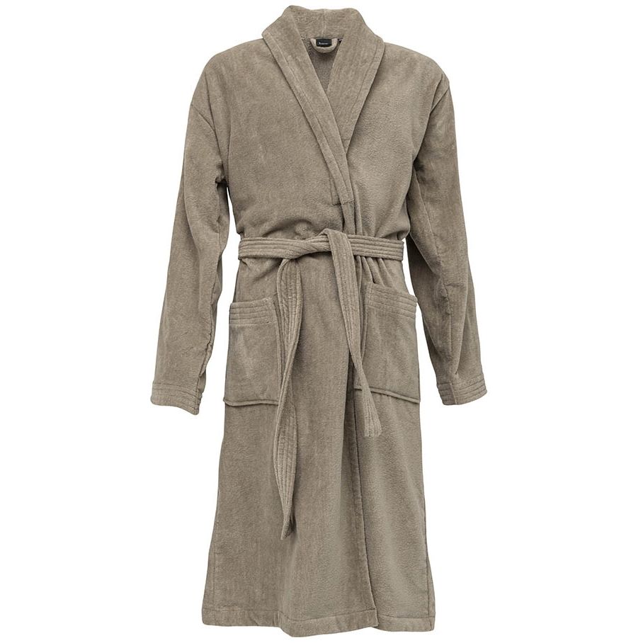 Badekåbe - Str. S/M Herkules Beige - 100% ekstra fin bomuld - Høie of Scandinavia billede