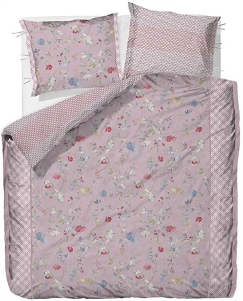 Billede af Blomstret sengetøj 140x220 cm - Hummingbird lilla - Vendbar sengesæt - 100% bomuld - Pip Studio sengetøj hos Shopdyner.dk