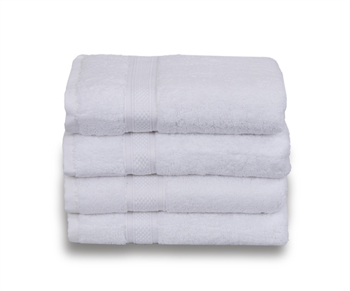 Billede af Håndklæde egyptisk bomuld - Gæstehåndklæde 40x60cm - Hvid - Luksus håndklæder fra By Borg hos Shopdyner.dk