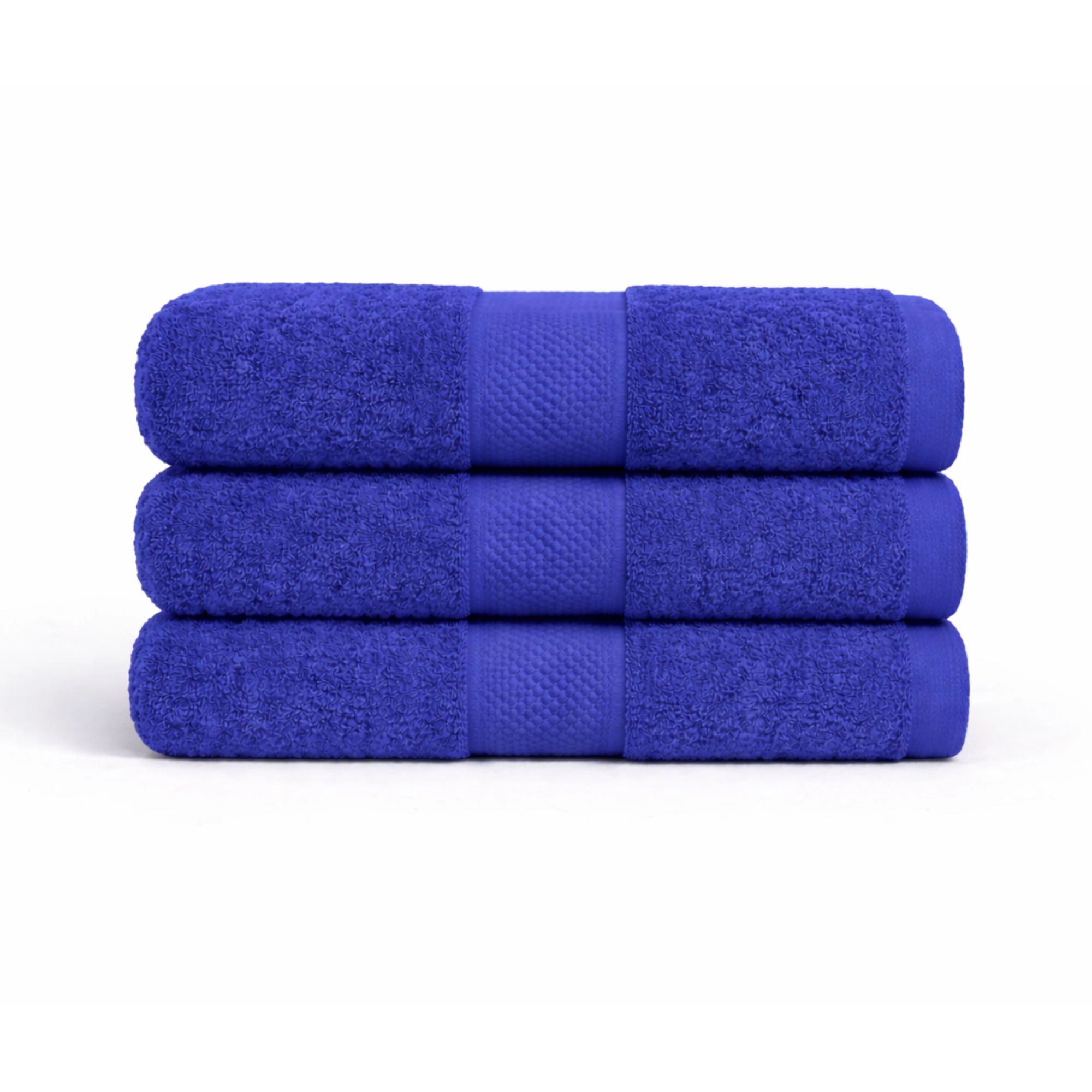 Bomulds håndklæde - 100% bomuld - Diamant - Blå