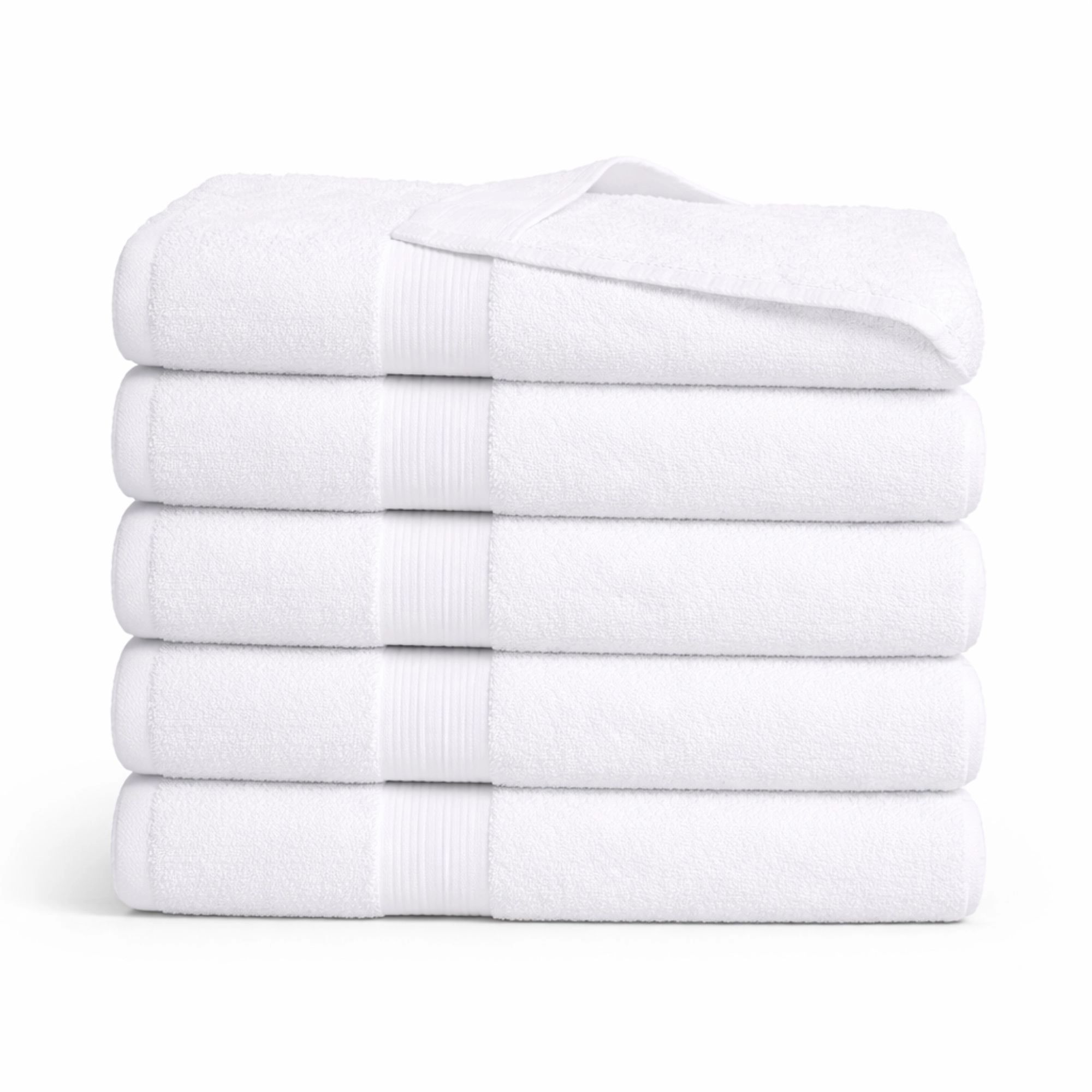 Bambus håndklæde - Badelagen 100x150 cm - Bambus/bomuld - Hvid