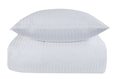 Sengetøj 240x220 cm - Hvidt sengetøj - King size - 100% Bomuldssatin - Borg Living dobbelt dynebetræk