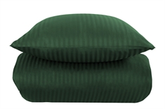 Sengetøj 200x220 cm - Grønt sengetøj - 100% Bomuldssatin - Borg Living dobbelt dynebetræk