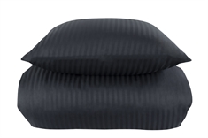 Sengetøj 240x220 cm - Mørkeblåt king size sengetøj - 100% Bomuldssatin - Borg Living sengelinned