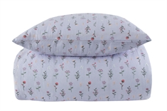 Sengetøj dobbeltdyne 200x220 cm - Purple Flowers - Bæk og bølge sengetøj - Borg Living sengesæt