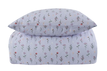 Billede af Sengetøj dobbeltdyne 200x220 cm - Purple Flowers - Bæk og bølge sengetøj - Borg Living sengesæt