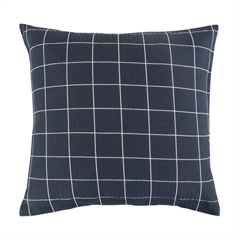 Billede af Pudebetræk 60x63 cm - Blue Check - Blå - Bæk og bølge hos Shopdyner.dk