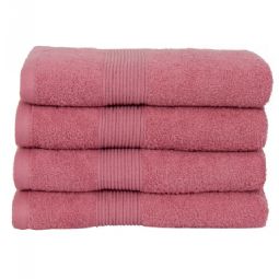 Håndklæde - 100% blødt bomuld - Rosa håndklæde fra Nordstrand Home