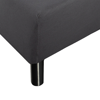 Billede af Stræklagen 160x200 cm - Antracitgråt Jersey lagen - 100% Bomuld - Faconlagen til madras