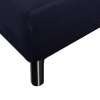 Billede af Stræklagen 70x200 cm - Mørkeblåt jersey lagen - 100% Bomuld - Faconlagen til madras hos Shopdyner.dk