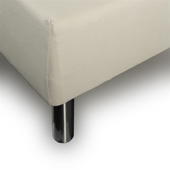 Billede af Stræklagen 160x200 cm - Sandfarvet Jersey lagen - 100% Bomuld - Faconlagen til madras hos Shopdyner.dk