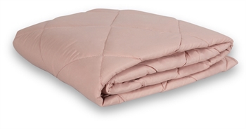 Billede af Vattæppe - 140x200 cm - Støvet rosa fiber sommerdyne af fibervat - Quiltet tæppe - IN Style