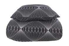 Sengetøj 150x210 cm - Diamond grey - Sengelinned i 100% Bomuld - Borg Living sengesæt