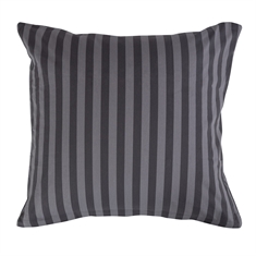 Pudebetræk 60x63 cm - Stripes Grey - Grå - 100% Bomuld