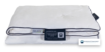 Billede af Sommer silke dyne 140x200 cm - Nordic comfort Superior - Sval silkedyne med 100% langfibret silke hos Shopdyner.dk