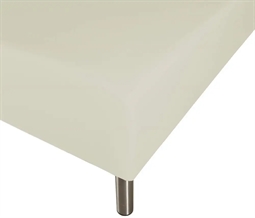 Boxlagen 140x200 cm - Hvid - 100% Bomuld - Faconlagen til madras
