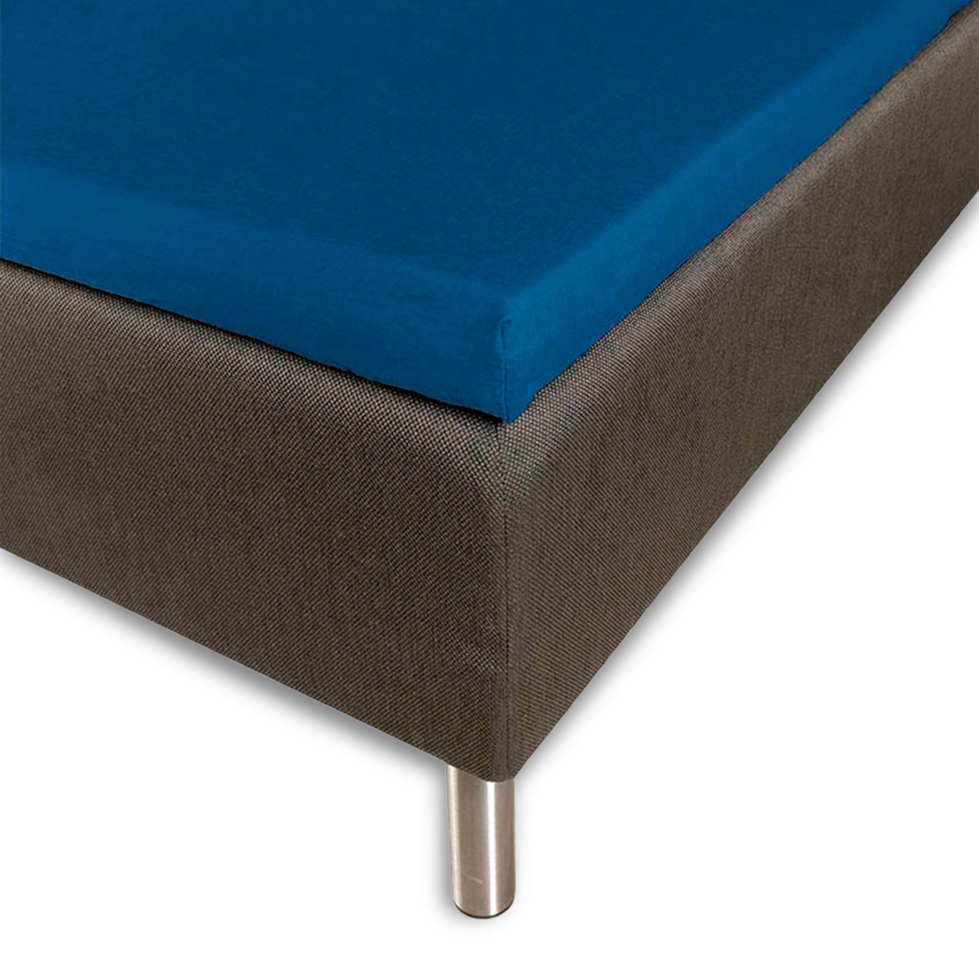 Silkelagen - Kuvertlagen 90x210x8 cm - Blå - 100% Silke - Butterfly Silk billede