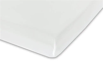Stræklagen 60×120 cm – Hvid – 100% bomuld – Faconlagen til baby madras – Turiform
