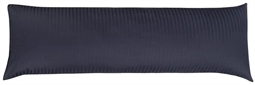 Pudebetræk 50x150 cm - Jacquardvævet - Mørkeblå - 100% bomuld