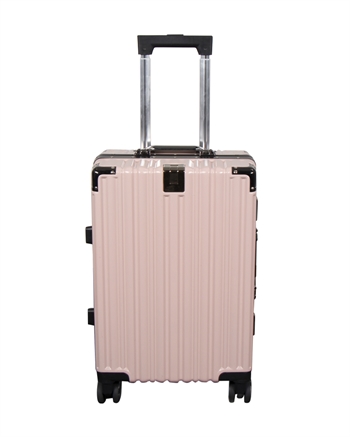 Kuffert - Eksklusiv hardcase kuffert - 60 liter - Rosa - Leyvægts rejsekuffert