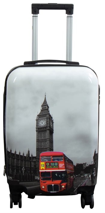 Billede af Kabine kuffert - Hardcase letvægt kuffert - Trolley med motiv - Big Ben