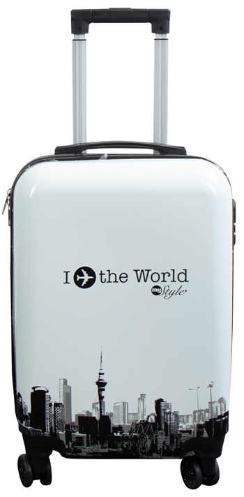 Kabinekuffert - I Love The World hardcase kuffert - Eksklusiv rejsekuffert