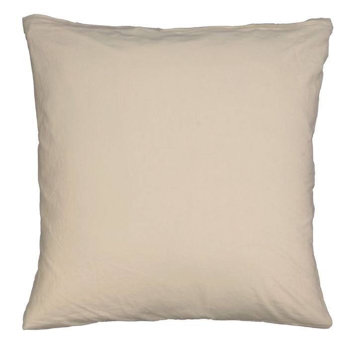  Pudebetræk 60x63 cm - 100% Enzymvasket bomuld - Firm Sand - Nordstrand Home