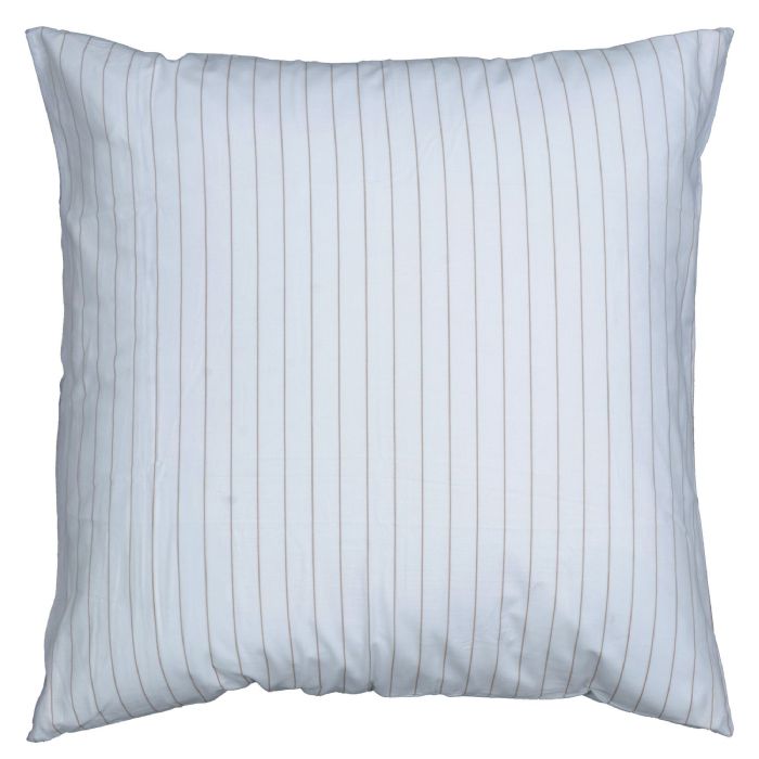  Pudebetræk 60x63 cm - 100% bomuld - Blå stribet hovedpudebetræk - Nordstrand Home