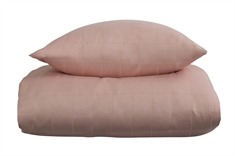 Sengetøj til dobbeltdyner - 200x220 cm - Check rosa - 100% Bomuldssatin - By Night sengesæt