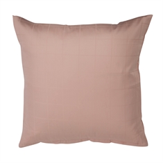 Pudebetræk 50x70 cm - Check Rose - Lyserød - jacquardvævet - 100% bomuldssatin 
